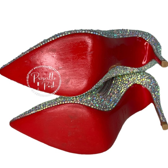 Christian Louboutin So Kate White Custom Strass Crystal Boots Booties Swavorski - Picture 17 of 17